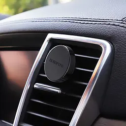 Автотримач для телефону магнітний BOROFONE BH8 на повітропровід Black - мініатюра 3