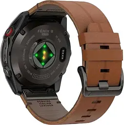 Смарт-годинник Garmin Fenix 8 Pro 51 mm Amoled Carbon Gray DLC Titanium with Chestnut Leather Band (010-03199-40) - мініатюра 2