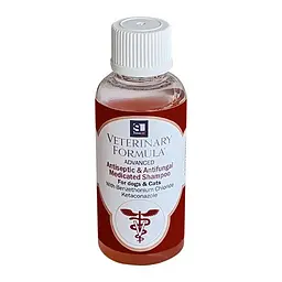 Veterinary Formula Antiseptic&Antifungal Shampoo 45 мл шампунь з бензетонієм і кетоконазолом для собак і котів
