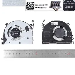 Вентилятор для Lenovo Ideapad S340-14IIL Type 81WJ, (5F10X58096, FM8C DFS2001058F0T, DC28000OYF0) - мініатюра 3