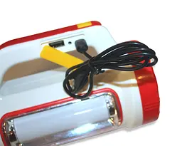 Ліхтар на сонячній батареї з акумулятором та USB-зарядкою D5158 з функцією Power Bank 2000mAh, 360° освітлення, Yu Xin 86152 - мініатюра 7