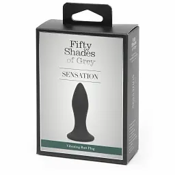 Анальна пробка з вібрацією Fifty Shades of Grey 8.5 см (чорний) - мініатюра 7