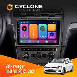 Штатна магнітола Volkswagen Golf 2012-2021 Cyclone C10-001 2x32 CPL Cyclone (НФ-00004566)