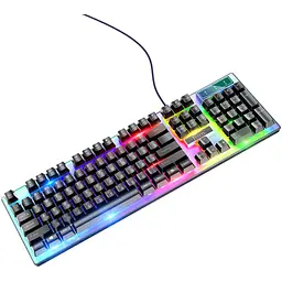 Ігрова клавіатура та миша Hoco GM18 з яскравим RGB-підсвічуванням (39134-01_360) - мініатюра 3