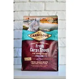 Сухий корм Carnilove Fresh Carp & Trout для стерилізованих котів риба 2 кг - мініатюра 8