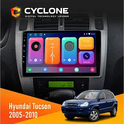Штатна магнітола Hyundai Tucson 2005-2010 Black Cyclone C10-001 2x32 CPL Cyclone (НФ-00008780)