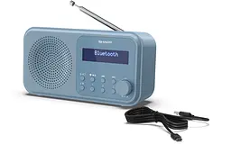Радіоприймач портативний Sharp DRP420BL Blue DAB+, FM, Bluetooth, батарейки, мережа - мініатюра 6