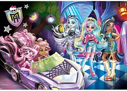 Пазл Clementoni SuperСolor: Модні ляльки вирушають у подорож, Монстр Хай (SuperСolor - Monster High Puzzle - 104 pcs.), 104 ел. (25783) - мініатюра 2