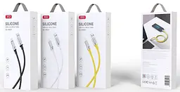 USB Кабель ХО NB251 MicroUSB Silicone 6A 1.0m Чорний - мініатюра 2