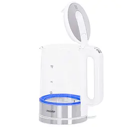 Скляний чайник 1.7 л з регулятором температури Mesko MS 1301w - мініатюра 4