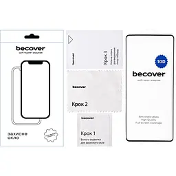 Захисне скло BeCover для Infinix Note 40 (X6853) 10D Black (712331) - мініатюра 2