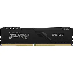 Модуль пам'яті DDR4 Kingston FURY Beast 16 ГБ 3200 МГц чорний (KF432C18BB/16) [176345] - мініатюра 4
