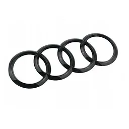 Емблема задня Audi Чорна Глянець 216х71 мм на скотчі (OEM: 8E98537422ZZ)