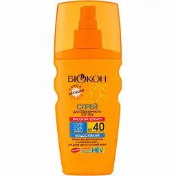 Спрей для безпечної засмаги Біокон Високий захист SPF-40 160 мл