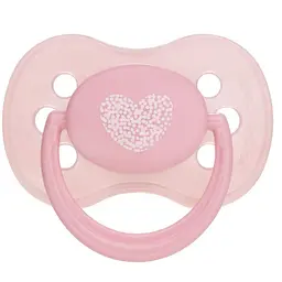 Силіконова кругла пустушка Canpol Babies Pastelove 0–6 міс. рожева (22/422)