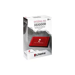 Портативний SSD Kingston XS1000R BOC 2TB USB 3. 2 Gen2 Type-C 3D NAND Червоний - мініатюра 2