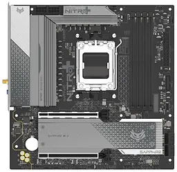 Материнська плата Sapphire NITRO+ B850M WIFI (52123-01-40G) (Socket AM5, AMD B850, Micro-ATX) - мініатюра 1