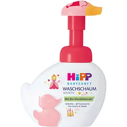 Пінка для вмивання та миття рук HiPP Babysanft 250 мл червона