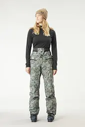 Штани жіночі Picture Organic Treva Printed Womens 2024 L Сірий-Бірюзовий