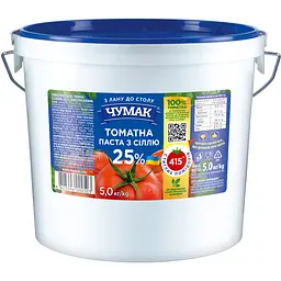 Томатна паста Чумак 25% з сіллю відро 5 кг
