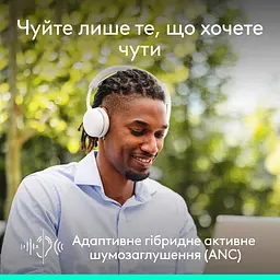 Bluetooth-гарнітура Logitech Zone Wireless 2 ES Off-White (981-001508) - мініатюра 2