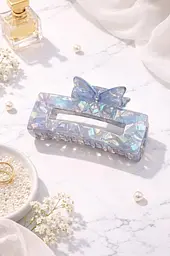 Перламутрові бантики крабіки Iridescent Bow 12 шт. - мініатюра 2