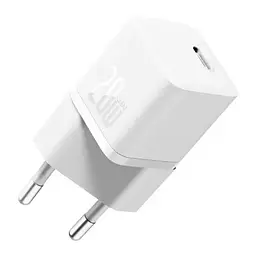 Адаптер зарядний пристрій Baseus GaN5S Fast Charger 20 W (1 Type-C) біле