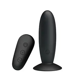 Анальна пробка з вібрацією MR Play Super Rower Remote Control Vibrating Anal Plug, чорна PRETTY LOVE BI-040045W-MR 103453