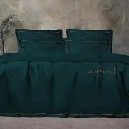 Наволочка MirSon Imperial Tencel №07 Emerald 40х40 см (2200010755787) - мініатюра 2