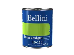 Емаль алкідна ПФ-115 BELLINI Білий 0.9кг