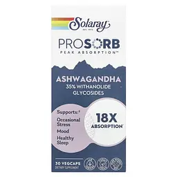 Ашваганда Ashwagandha 240 mg 30 капсул Solaray vit0006550