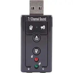 Звукова карта 7.1 USB QTS-007 Black (16160) - мініатюра 3