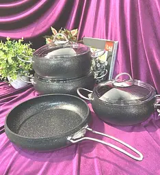 Набір посуду O.M.S. Collection 3023 IND Silver 7 предметів - мініатюра 2