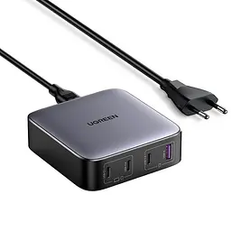 Зарядний пристрій 4xUSB 100W 3хUSB-C+USB-A Gan Nexode чорний CD328 Ugreen Desktop Fast Charger