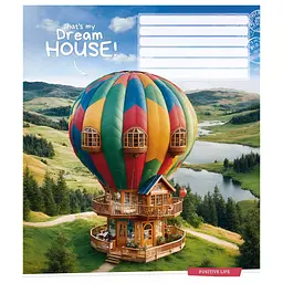 Зошит Школярик Dream house 12 аркушів лінія (012-3530L), в асортименті - мініатюра 2