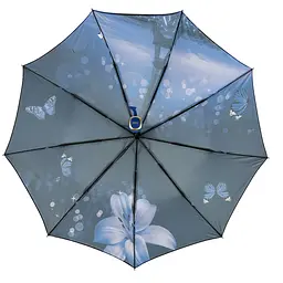 Жіноча складана парасолька напівавтомат Susino 101 см синя - мініатюра 5