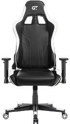 Геймерське крісло GT Racer чорне з білим (X-2528 Black/White) - мініатюра 4