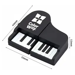 USB флеш накопичувач ColorWay Piano 64 GB 3.0 Black (CW-USBPO64) - мініатюра 8