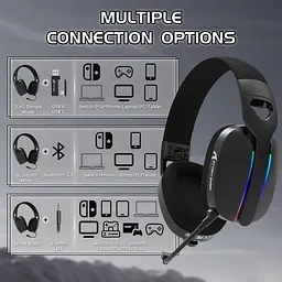 Игровая гарнитура Attack Shark L90 Wireless (AS-L90-B) Black (G-000003711) - миниатюра 5