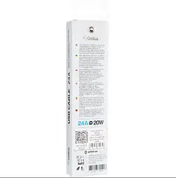 Кабель Gelius Full Silicon Cable Type-C to Lightning GP-UCN001CL 20W 1.2m Black-White - мініатюра 3