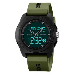 Чоловічий наручний годинник 2199AG Army Green Skmei acs0030157 - мініатюра 2