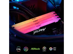 Модуль пам'яті Kingston FURY 32 GB (2x16GB) DDR4 3600 MHz Beast RGB Black (KF436C18BB2AK2/32) - мініатюра 6