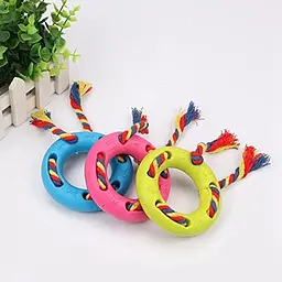 Жувальна іграшка-кільце з канатом для собак Derby Round Dog Ring Toy - мініатюра 2