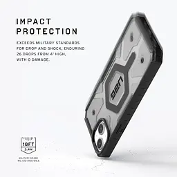 Чохол протиударний UAG Pathfinder MagSafe для iPhone 14 Plus/15 Plus Ash 114357113131 - мініатюра 10