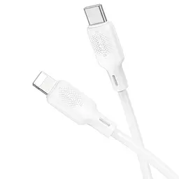 Дата кабель Borofone BX113 Lenny Type-C to Lightning 27W (1m) White - мініатюра 3