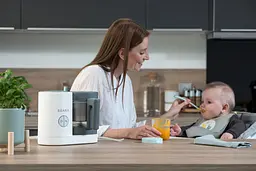 Пароварка-блендер Beaba Babycook Neo Night, білий з сірим (912773) - мініатюра 10
