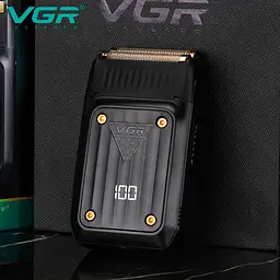 Електробритва VGR V-363 шейвер, подвійне лезо, LED дисплей - мініатюра 5