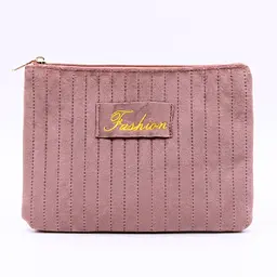 Косметичка жіноча плюшева Beauty LUXURY 21.5 см х 14 см WB-4011, рожева