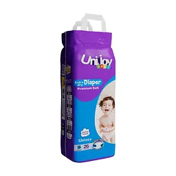Підгузки Unijoy baby Soft XL 5 (14-17 кг) 26 шт (6998526216200) - мініатюра 2