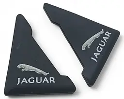 Захист кутів дверей Jaguar 2 шт Гумові 45х58х47 мм на скотчі Чорні Посилені (протиударні чохли від сколів)